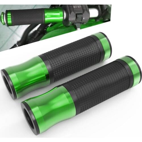 7/8" 22mm Motocross Hand Grips Handle Rubber Bar Gel Grip Green Modified Accessory for Kawasaki KLX450R KX450F KX80 KX85 KX250