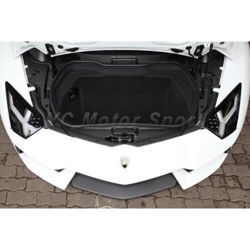Car Accessories Dry Carbon Fiber Interior Trim Cover Fit For 2011-2014 Aventador LP700 Front Trunk Bay Panel Set