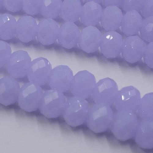 FLTMRH purple Colors 4mm 140pcs Rondelle Austria faceted Crystal Glass Beads Loose Round Beads for Jewelry Making