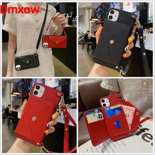 For Samsung Galaxy Note 20 Ultra Note 10 Lite S10 Lite 2020 M60S M80S A91 Case Litchi Leather Wallet Card Strap Cover