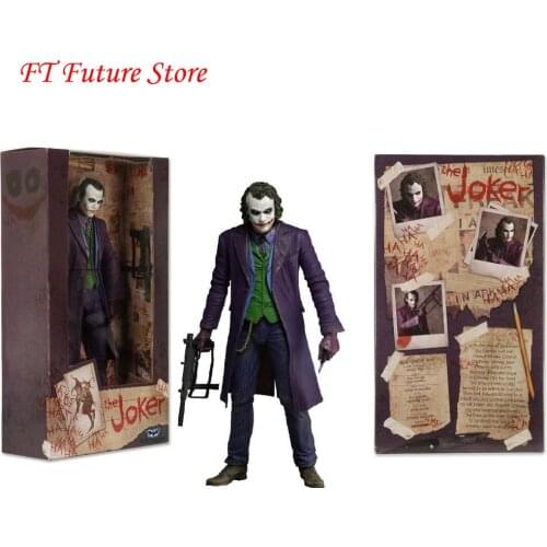 For Collection 7'' NECA The Dark Knight The Joker Heath Ledger PVC Figure Toys Model for Children Boys Gift