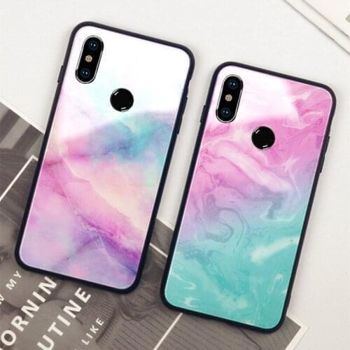 For OPPO R19 R17 R15 Pro R11 R9 Plus Case Marble Tempered Glass Hard Back Cover For OPPO r15x r9s r11s plus Colorful Phone case