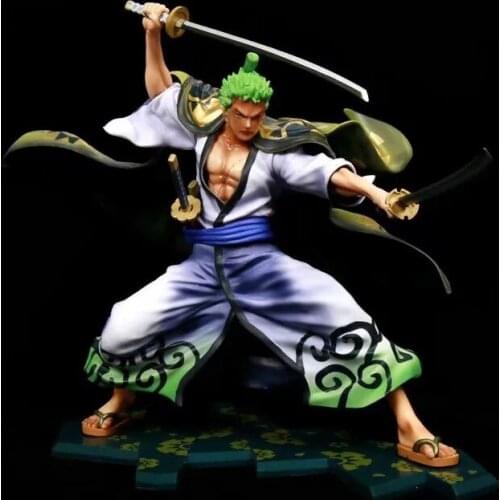 24CMOne Piece POP Wano Country Kimono Soren Juro Santo Anime Action Figure Boxed Doll Decoration Model Childrens Gift Collection