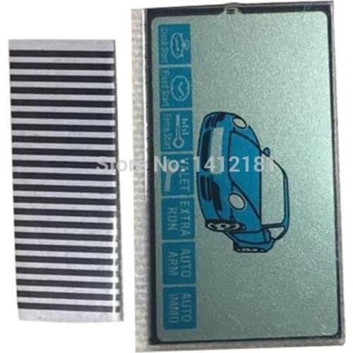Wholesale X2 B9 LCD display flexible cable for Starline B9 C9 Lcd remote Key Keychain alarm Jaguar ez-one KGB FX-7 FX7 KGB EX-8