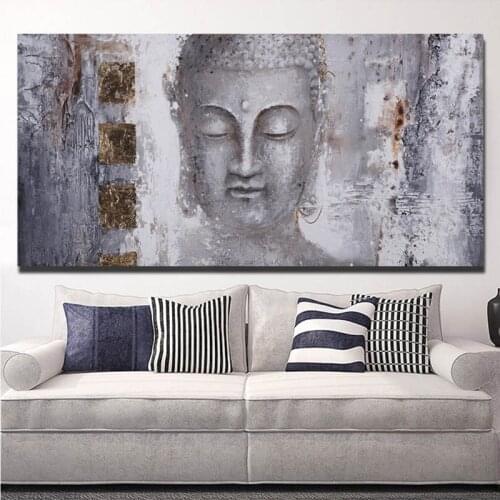 Buddha Canvas Painting Modern Large Size Posters and Prints Abstract Cuadros Wall Art Pictures for Living Room Home Decoration