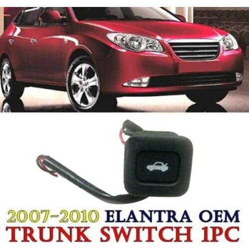 Rear Trunk Door Open Button Switch- Trunk Lid Switch for Hyundai Elantra/ Avante HD 2007-2010 93555-2H000 (Black)