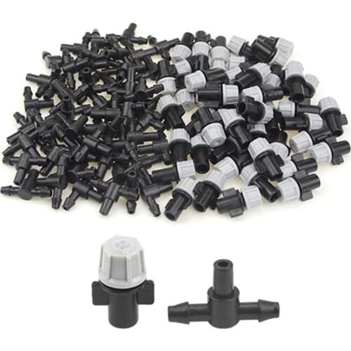 100Pcs(50 Pairs)Garden Irrigation Kit Adjustable Atomization Dripper Atomization Connection Tee Joint Water Irrigation Drip Irri