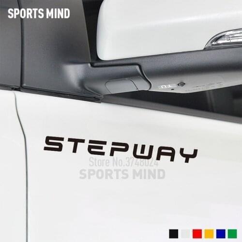 2 Pieces Sports Mind For Dacia Renault Sandero Stepway 2015 GT-LINE Accessories Car Styling Automobiles Vinyl Car Sticker Decal