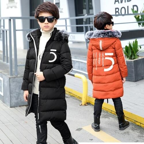 New Winter Coat Boys 6-10 old size warm hooded jackets Boys Winter Jacket 7WT047
