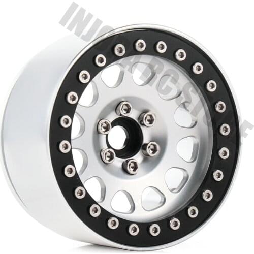 Metal Alloy 4PCS 1/10 RC Rock Crawler 2.2" Wheel BEADLOCK Rim for Axial SCX10 RR10 Wraith 90056 D90 Traxxas TRX-4