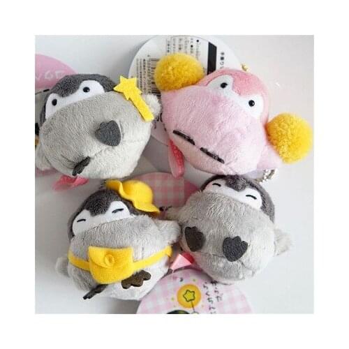 Cute penguin cartoon Koupen Chan cheerleaders Plush toy doll pendant bag pendant