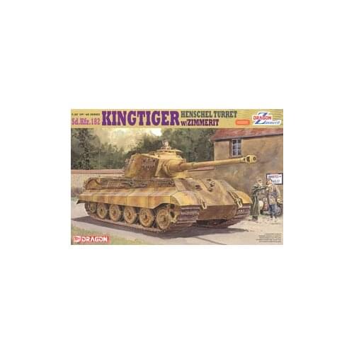 1/35 scale model Dragon 6303 Sd.Kfz.182 Tiger King Warlord Henschel Turret and Zimerie Coating