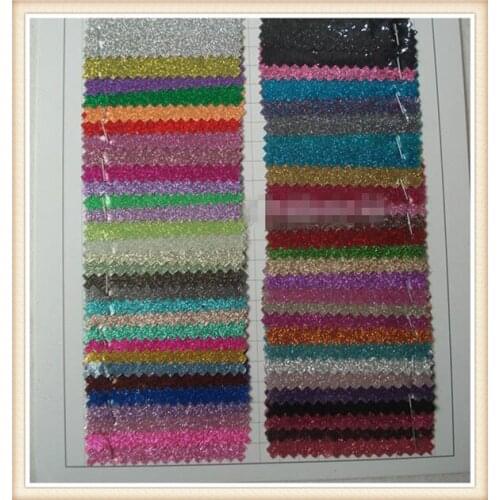 New! 0.5mm Mirror glitter PVC synthetic leather fabric 72 colors Smooth surface Suitable for decorative bag couro cloth