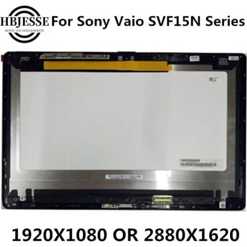 Original 15.6'' LCD touch Screen For Sony Vaio SVF15N VVX16T020G00 2880*1620 Laptop LCD Dispaly Digitizer Assembly