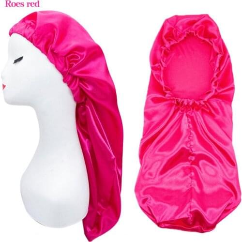 Elastic Stain Bonnet Women Caps Printing Hijabs Muslims Breathable Wide Edge Long Hair Sleeping Hats Wrap Bonnet