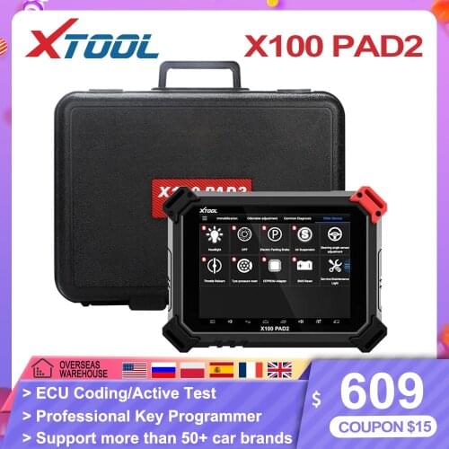 XTOOL X100 PAD2 key programmer Auto OBD2 diagnostic tool Code Reader lmmoblizer EEPROM adapter ABS ECU with Special Function NEW