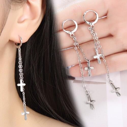 New N925 earrings wholesale ladies earrings simple sterling Silver color jewelry 2019