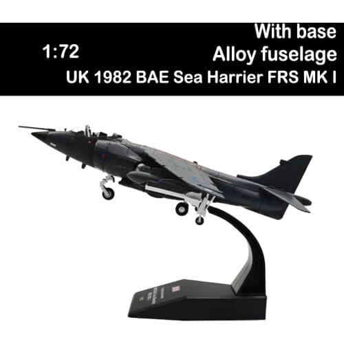 1/72 Classic United Kingdom UK 1982 BAE Sea Harrier FRS MK I Plane Army Fighter Aircraft Airplane Models Toys Adult Plane Gifts