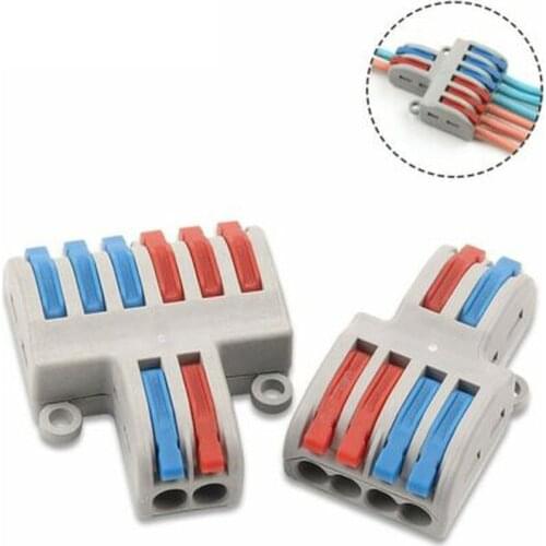 10pcs SPL-42/62 Mini Fast Wire Connector Universal Wiring Cable Connector