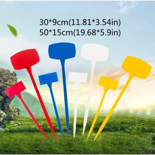 5 Pcs Garden Labels Greenhouse Gardening Plant Marker Sorting Sign Tag Ticket Plastic Writing Plate Board Nursery Accessories