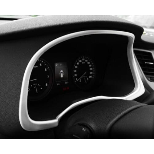 Car Styling Dashboard Dash Board Frame Cover Trim Interior Decoration Sticker For Hyundai Tucson 2015 2016 2017 2018 Accessories