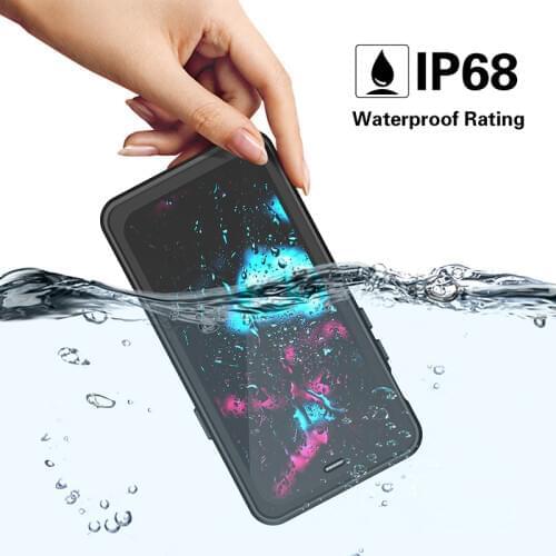 For iPhone 12 Black Case 360 Full Body Snow Proof Underwater Case For iPhone 12 Pro Max Waterproof Case for iPhone 12 Accessory