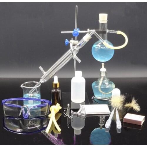 Small Size 150ml Glass Essential Oil Steam Distilling Lab Apparatus Hydrosol Distillation Chemistry teaching equipment
