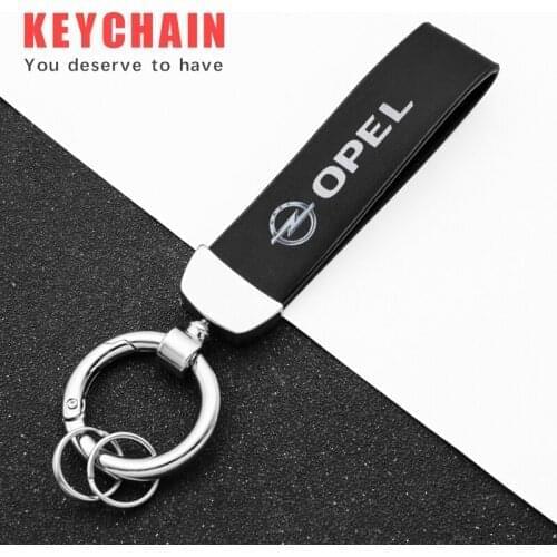 Metal Leather Car Keychain Key Chain Car Interior For Opel Corsa Insignia Astra Antara Meriva Zafira Auto Decoration accessories