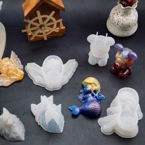 Cartoon 3D Dog Claw Silicone Epoxy Resin UV Glue Crafts Mold Creative DIY Pendant Brooch Jewelry Tool Accessory