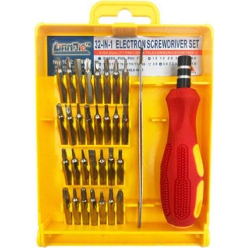 32-in-1 telecommunications clock repair mobile phone Iphone disassembly tool screwdriver screwdriver combination set