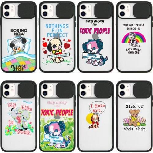 Gifts Sheep Dog My Life is Crap Art Phone Case Transparent for iPhone 7 8 11 12 se 2020 mini pro X XS XR MAX Plus