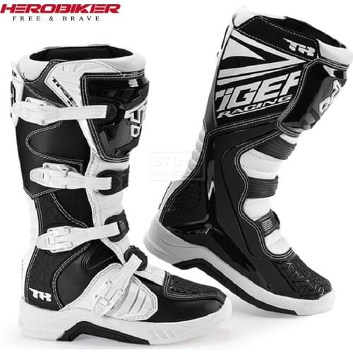 Anti-Fall Motocross Boots Enduro Motorcycle Riding Racing Moto Cross Botas Motorbike Motorboats Shoes Racing Boots Size 39-46