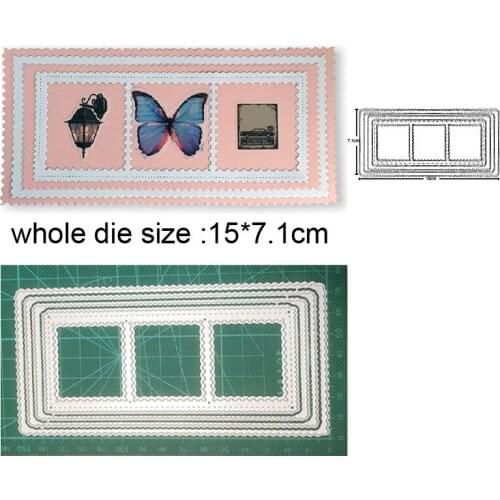 Crafts Metal cutting dies cut die mold lace background frame Scrapbooking dies paper craft knife mould blade punch stencils dies