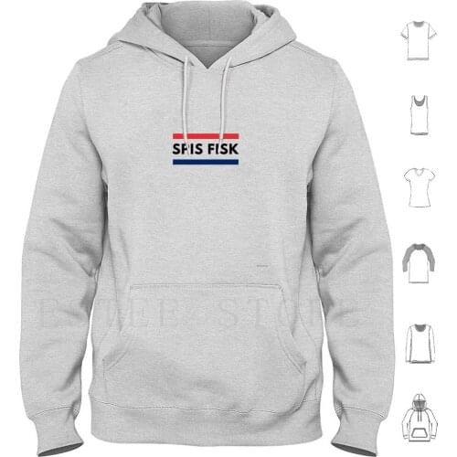 Spis Fisk Norway-Eat Fish Hoodie Long Sleeve Spis Fisk Norwegian Saying Norway Eat Fish Scandinavia Northern Europe Salmon