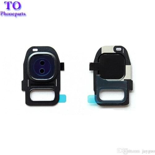 Rear Back Camera Glass Lens Cover for Samsung Galaxy S7 G930A G930F S7 Edge G935F G935A with Frame Holder phone accessories