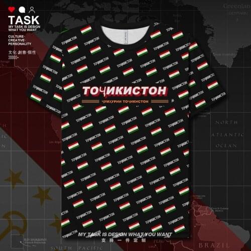 Tajikistan Tajik TJ Quick Dry t shirt t-shirt gym Short Sleeve Short-sleeved Running casual Fitness new Fitness summer clothes