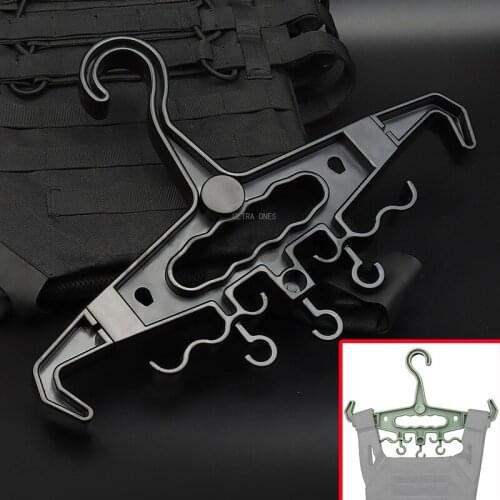 Outdoor Tactical Coat Hanger Hiking Climbing Camping Tool Multifunction Heavy Duty Hanger Hunting Millitary Airsoft Vest Hangers