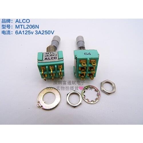 Japan ALCO shaking his head switch MTL206N handle with insurance lock 6 feet 2 files import shook his head switch