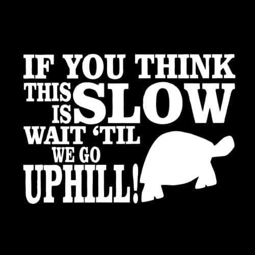 Funny Car Sticker Turtle SLOW UPHILL Decal For Cars Auto Bumper Window Door Body JAYJOE Dropshipping Vinyl Car Stickers