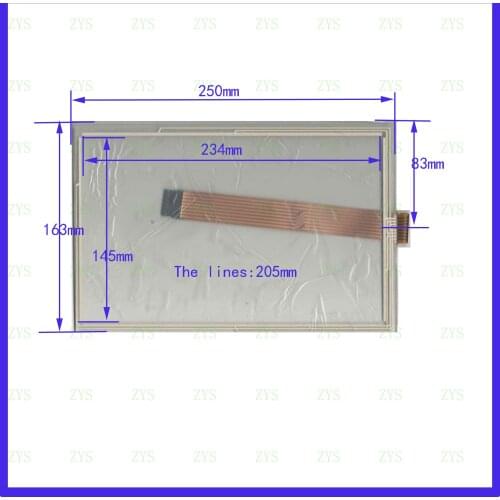 ZhiYuSun 250mm*162mm 10.1inch 8lines esistive touch panel ,250*162 Industrial application