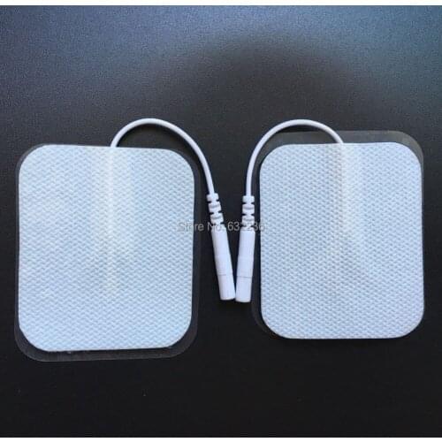 Free Shipping 10pcs/lot(5 pairs) 6*5cm Tens Electrode Pads for Slimming Massage Digital Therapy Machine Massager