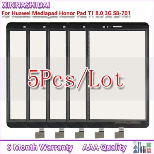5pcs/lot New For Huawei Mediapad Honor Pad T1 8.0 3G S8-701 LCD Display S8-701W Touch Screen Matrix Digitizer Assembly