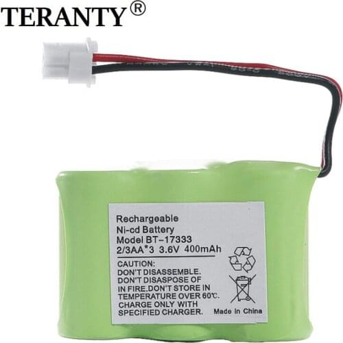 BT-17333 3.6V 400mAh 2/3 AA Ni-CD Battery Home Cell Phone Battery For Vtech BT17333 BT-163345 BT27333 3.6v Rechargeable Battery