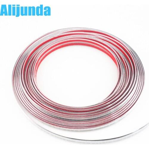 Alijunda 10mmx15m DIY Car Sticker Chrome Strip for Kia Rio K2 K3 K5 K4 Cerato,Soul,Forte,Sportage R,SORENTO,Mohave,OPTIMA