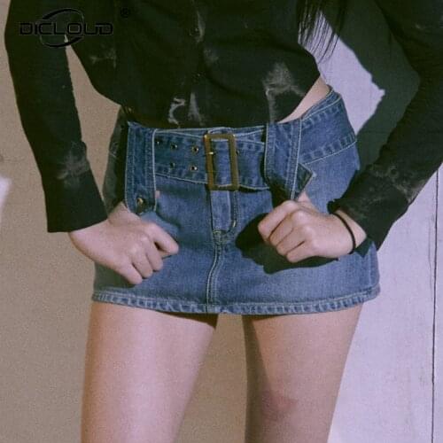 Женские юбки джинсовые DICLOUD China At AliExpress