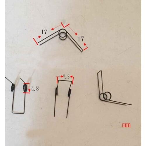 Double Row Twist Springs Wire Diameter 0.4 Outer Diameter 4.8mm 2 Circle Double Torsion Spring 20pcs