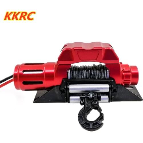 Electric Self-rescue Winch Automatic Simulated for 1/10 RC Crawler Car Axial SCX10 90046 D90 TRX4 Redcat
