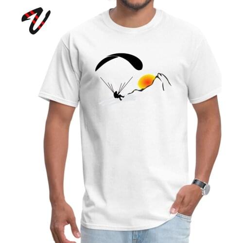 Mens T-shirts Paragliding Fashionable Short Sleeve White Tops Tees Labor Day High Quality Tshirt Round Neck 100% Cotton T Shirt