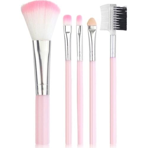 Hot Sale 5 Makeup Brush Set Eyeshadow Eyeliner Eyebrow Foundation Lip Highlight Makeup Brush Set Makeup Tools Wholesale