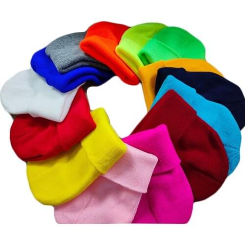 Yellow smiling face embroidered knitted hat is soft and warm lovers Gift hip hop Drew hat can be customized easy to clean